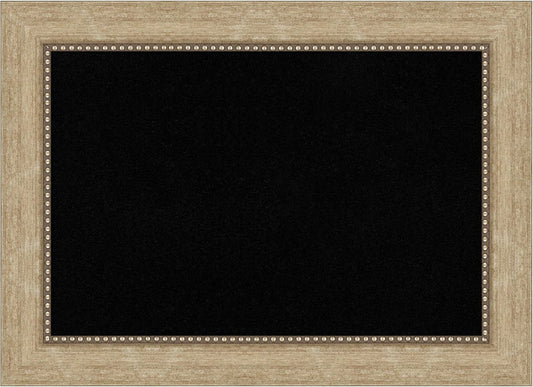 Amanti Art Black Cork Board for Wall, 21x29 Vision Board with Gold Frame, Medium Corkboard Office Decor for Home Organization, Casual Corkboard Pinboard to Display Items for Home Organization in