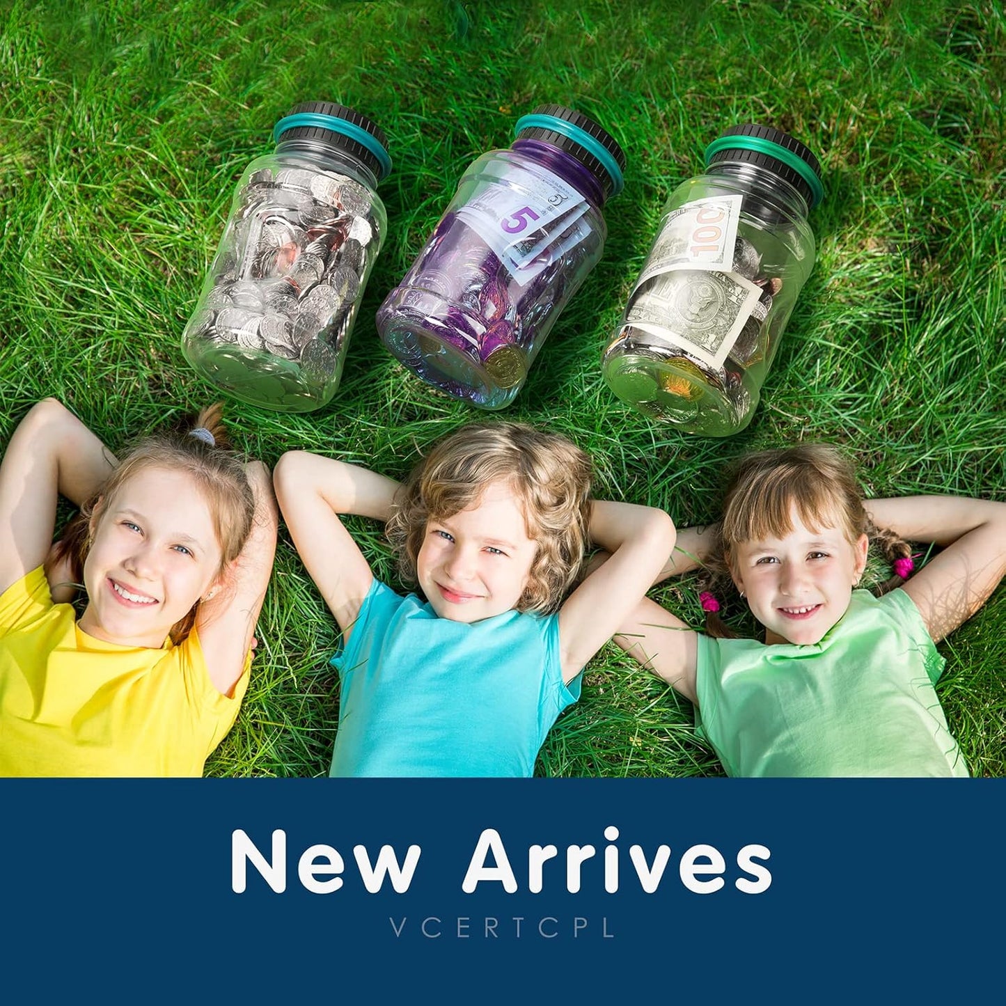 Large Piggy Bank for Boys Adults, Vcertcpl Digital Coin Counting Bank with LCD Counter, 1.8L Capacity Coin Bank Money Jar for Adults, Designed for All US Coins (Silver)