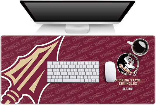 YouTheFan NCAA Florida State Seminoles Logo Series Desk Pad, Team Colors