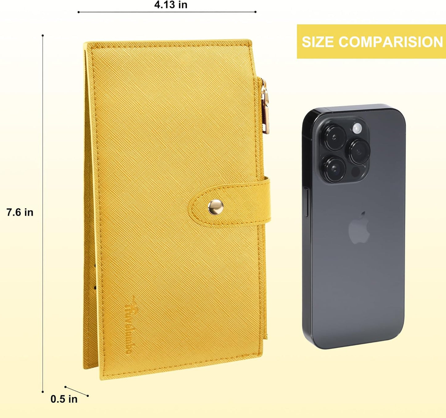 Travelambo RFID Wallet Women Large Size Bifold Multi Card Wallet Case with Zipper Pocke Credit Card Holder for Women