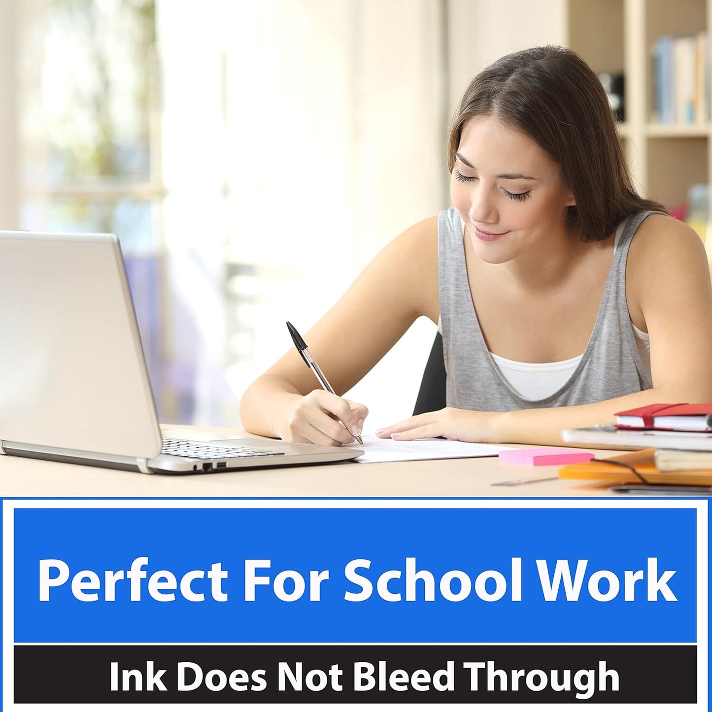 Notebook Paper, College Ruled Loose Leaf Paper (36 Pack Bulk), Filler Paper, 10.5” x 8”, 200 Sheets Per Pack, 60 gsm (36 Pack)