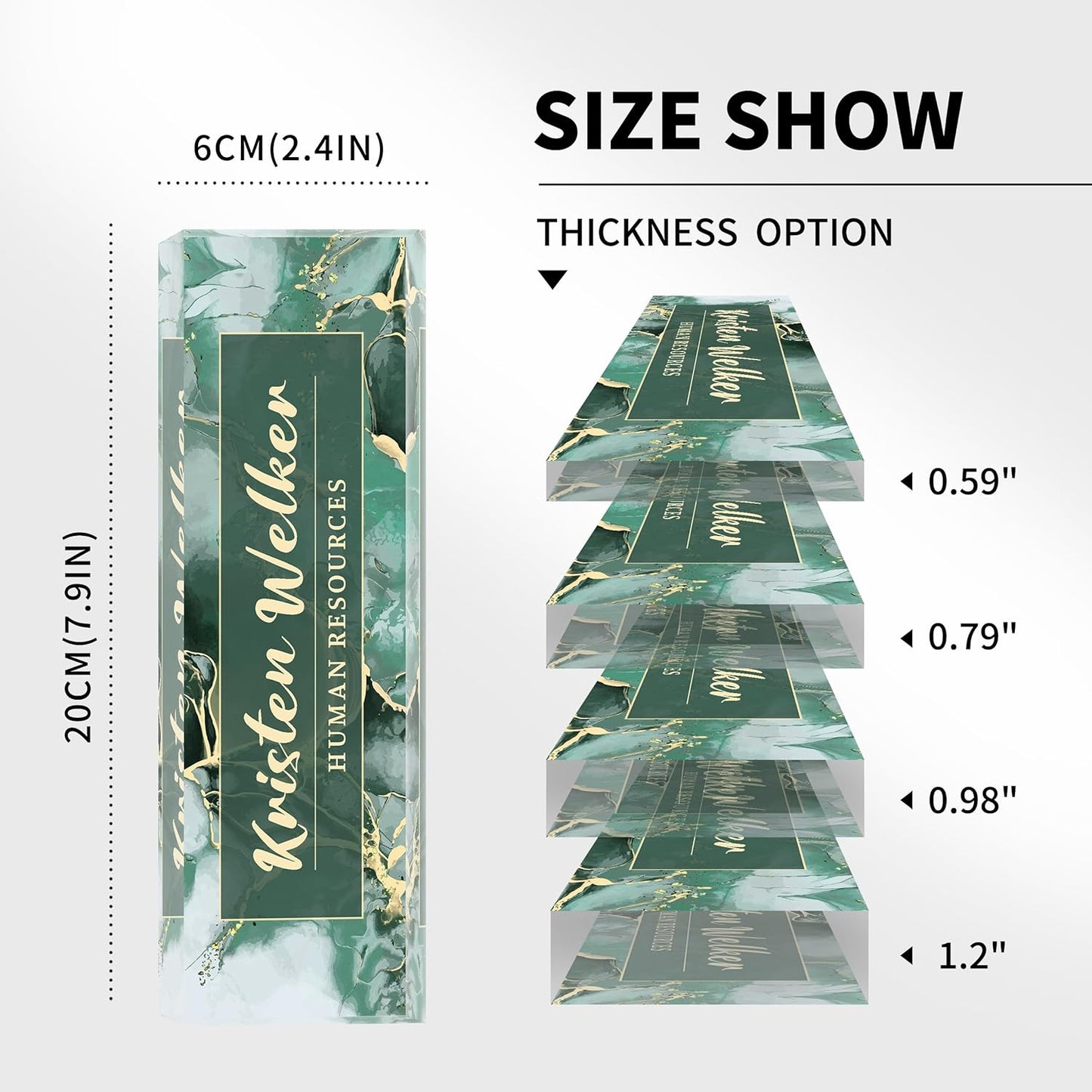 Desk Name Plate Personalized, Custom Name Plate for Desk, Office Desk Decor for Women & Men, Employee Appreciation Gifts The Office Gifts for Boss, Manager, Lawyer, Teacher, Nurse