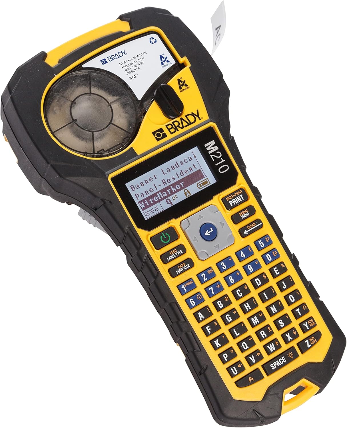 Brady M210 Portable Label Printer Bundle with Heat Shrink Tubing and Accessories