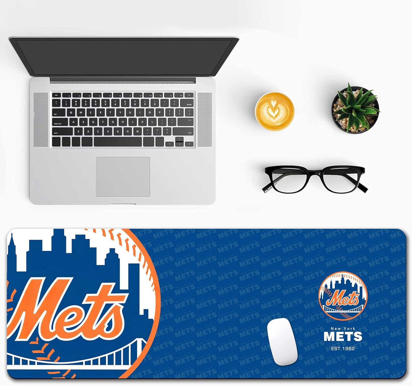 Waterproof Mouse Pad - Extended Contour Mouse Mat for Home and Office, Large Gaming Mousepad Laptop Keyboard Mat with Non-Slip Rubber Base, Stitched Edges