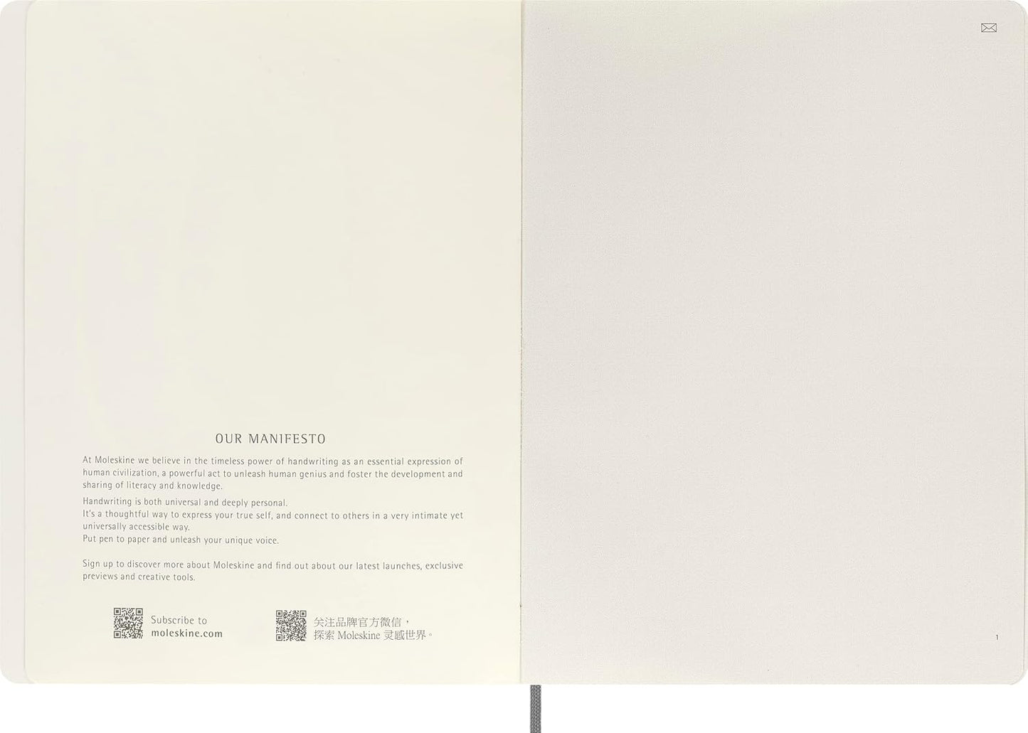 Moleskine Smart Notebook, Extra Large, Plain, Black, Soft Cover (7.5 x 10)