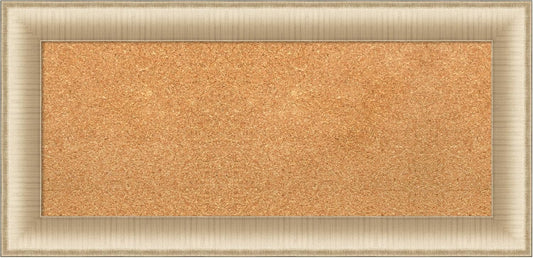 Amanti Art Natural Cork Board for Wall, 17x35 Vision Board with Gold Frame, Medium Corkboard Office Decor for Home Organization, Casual Corkboard Pinboard to Display Items for Home Organization in