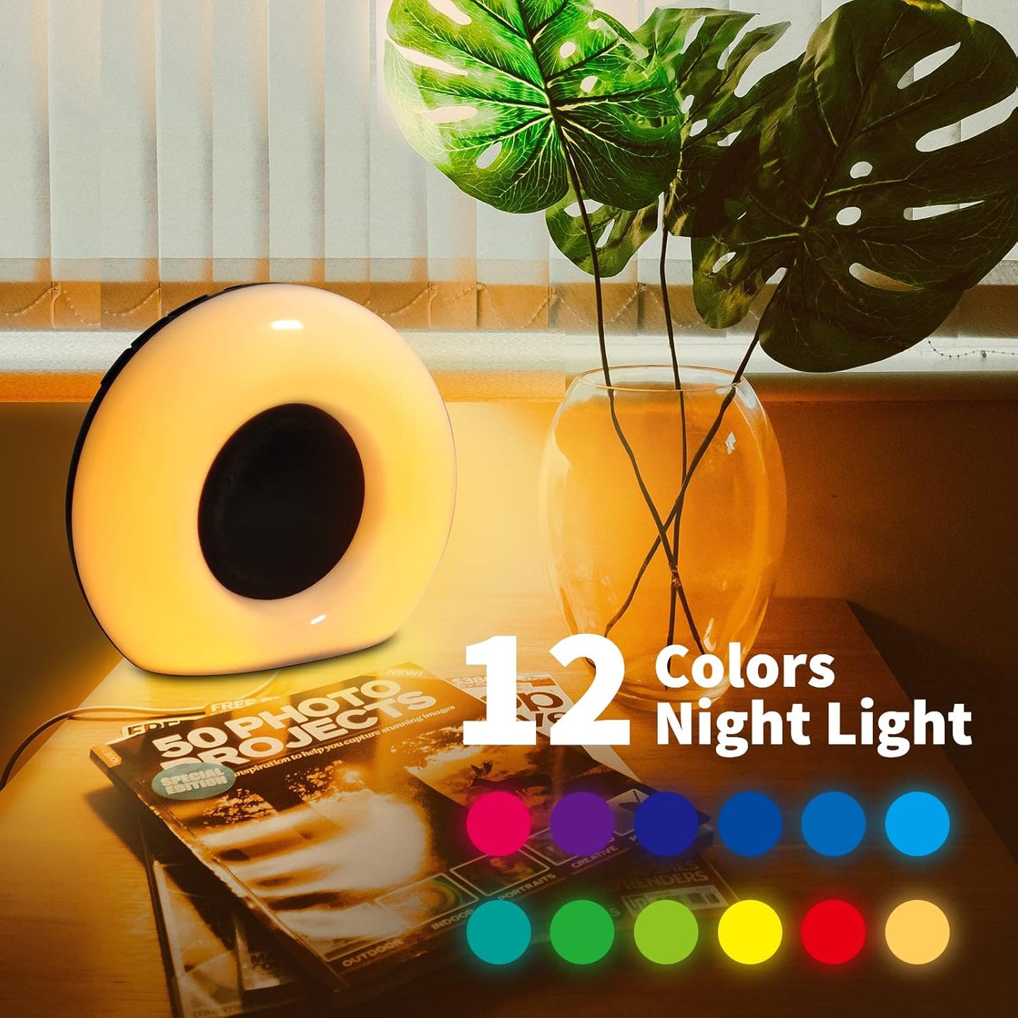 Sound Machine White Noise Machine with 30 Soothing Sounds 36 Levels Volume 5 Timers and Memory Function Effectively Blocks Noise Ideal Sleep Machine for Baby Kids Adults Colors Night Light