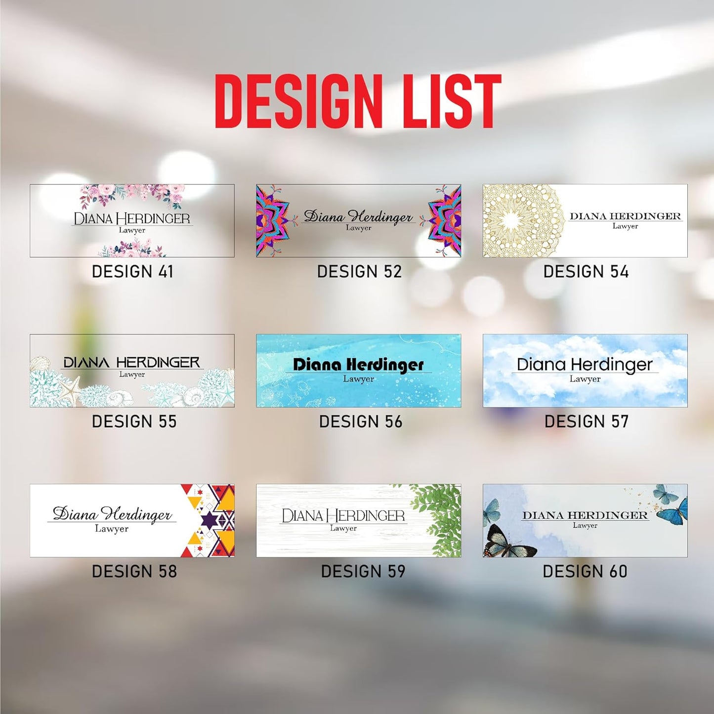 Personalized Desk Nameplate, Custom Acrylic Office Sign for Him Boss, Professional Name Plate for Coworkers, Unique Custom Gift Idea for Office, New Job Gift, CoWorker Gift, Phd Gift (Mix Design)