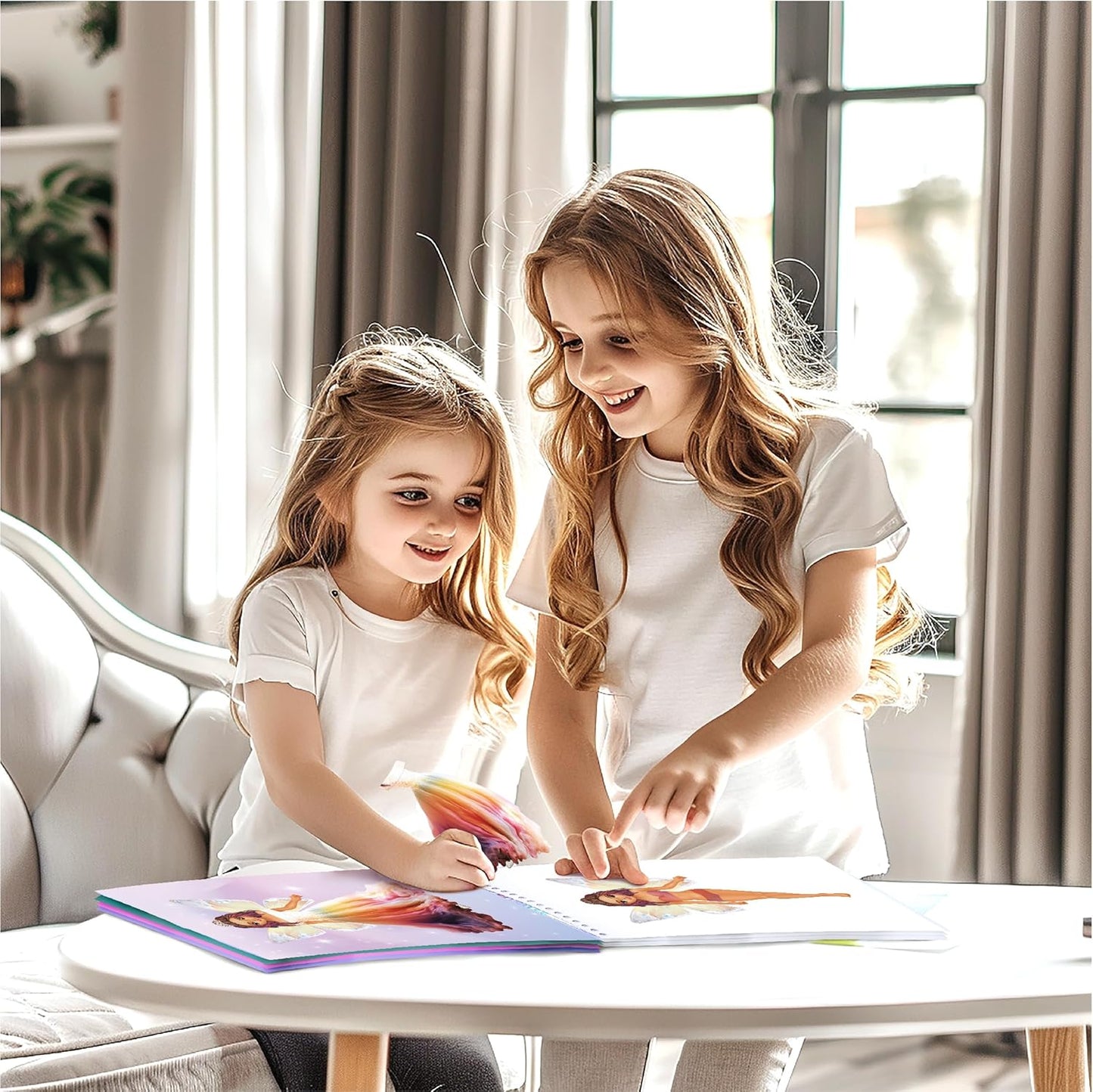 Sticker Dress up Fairies and Angels. Sticker Activity Book for Kids, Learn to Dress up Fairies and Angels with Guide for Kids 5 and up. Girls Fashion Paper Dolls