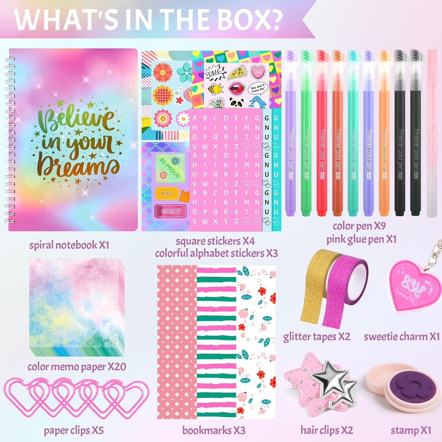 DIY Journal Kit for Girls,Toys for Ages 8-14 and Birthday Gifts for Girls