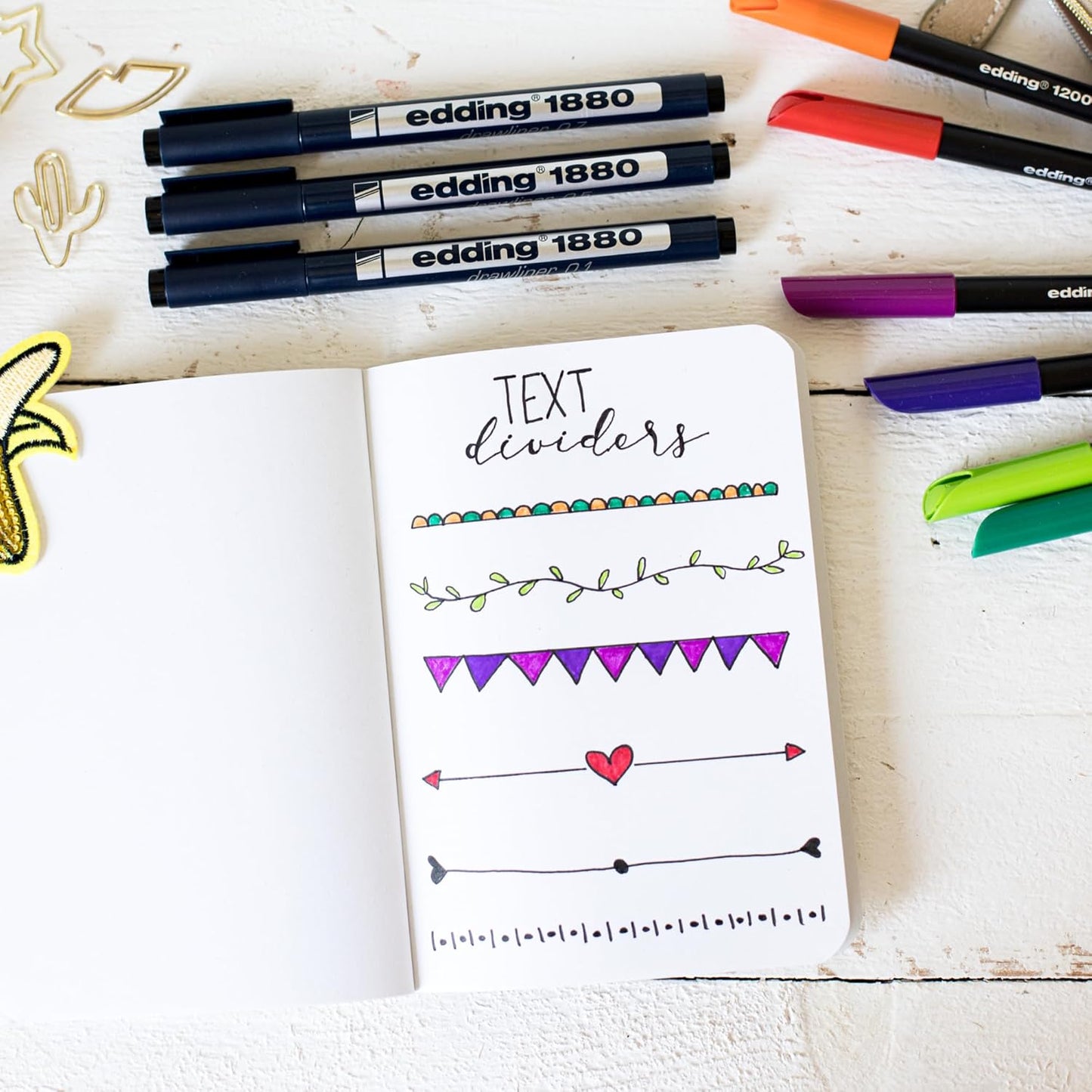 edding 1880 Drawliner – 10 Black Pen Set for Precise Sketching, Journaling & Technical Drawing on Paper – Waterproof, Special Ink, No Bleed Pens – 0.05-1 mm Round Nib, Fine Point & Smooth Writing Pens