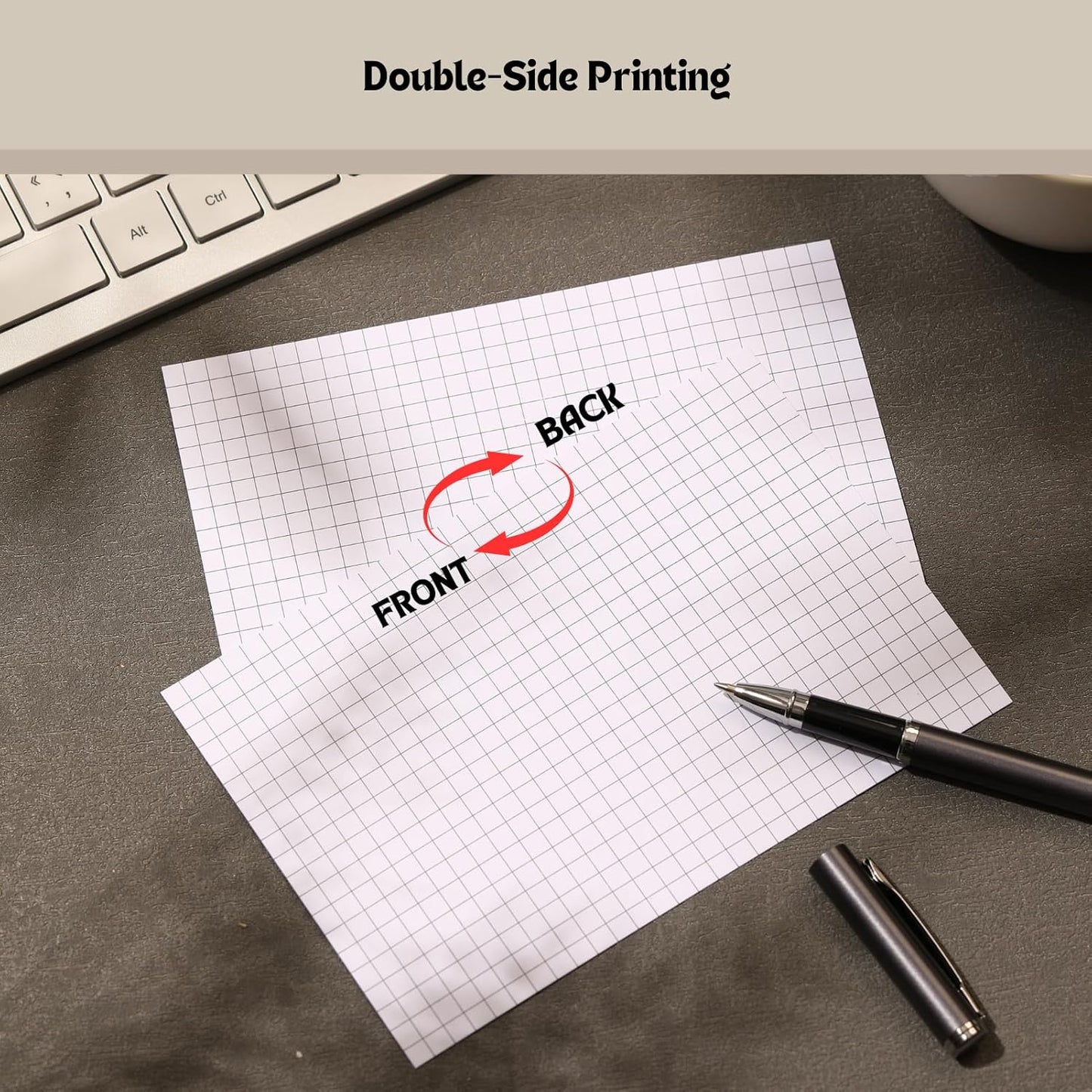 Extra Heavyweight Grid Index Cards 4x6 Inch 92lb Weight Double Sided Graph Ruled Notecards Thick Flash Cards for Note-Taking, Studying, and Organization, Ideal for School, Home and Office - 300 Count