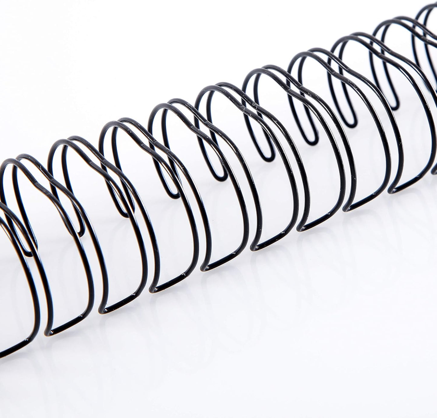 BNC Double Loop Wire Binding Rings Letter Size 3:1 Loops 32 Holes Black Color Pack of 100 (5/16 Inches)