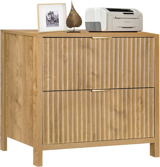ZYBT Lateral File Cabinet, Modern Farmhouse Filing Cabinets with 2 Drawers and Hanging Bar Wood Rustic Storage Cabinet for A4/Letter/Legal Size Documents,Office Storage Cabinet for Home Office