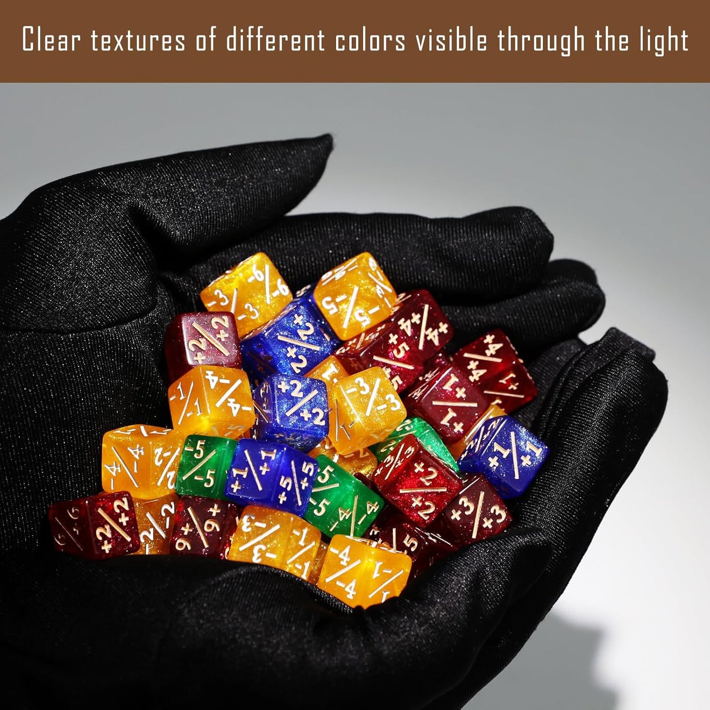 48PCS 12mm Life Counters Dice Set, Small MTG Tokens Loyalty 6 Sided Dice with Box, Compatible MTG Magic Card Game Accessories