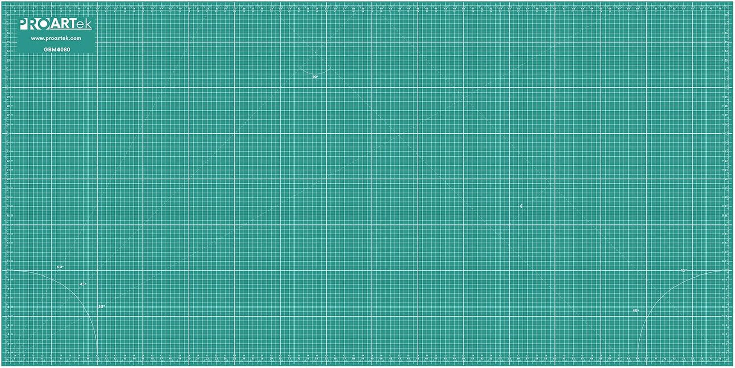 PK00013 Model GBM4080 Series 40" x 80" Professional Cutting Mat; Double-Sided Green/Black; Self-Healing; For Graphic Arts, Hobbies, Sewing, Scrapbooking, and other Cutting Projects