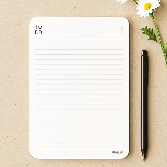 To Do List Notepad – (2 Pack, 50 Sheet Each) A5 Size (8.3"x5.8") Premium Thick Paper With Cardboard Back Support, Undated Daily Planner Notepad, Daily To Do List Notebook, Ruled Pages, Deadline Column.