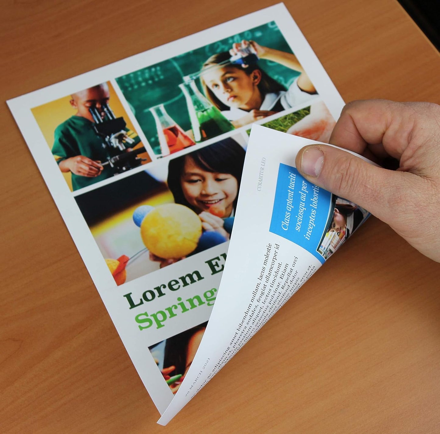 PPD Double Sided Photo Paper, Matte Brochure Paper 8.5 x 14 for Inkjet Printer, 210 gsm, 9 mil Legal Paper Size for Magazine, Flyer, Presentation, Program, Instant Dry & Water Resistant (50 Sheets)