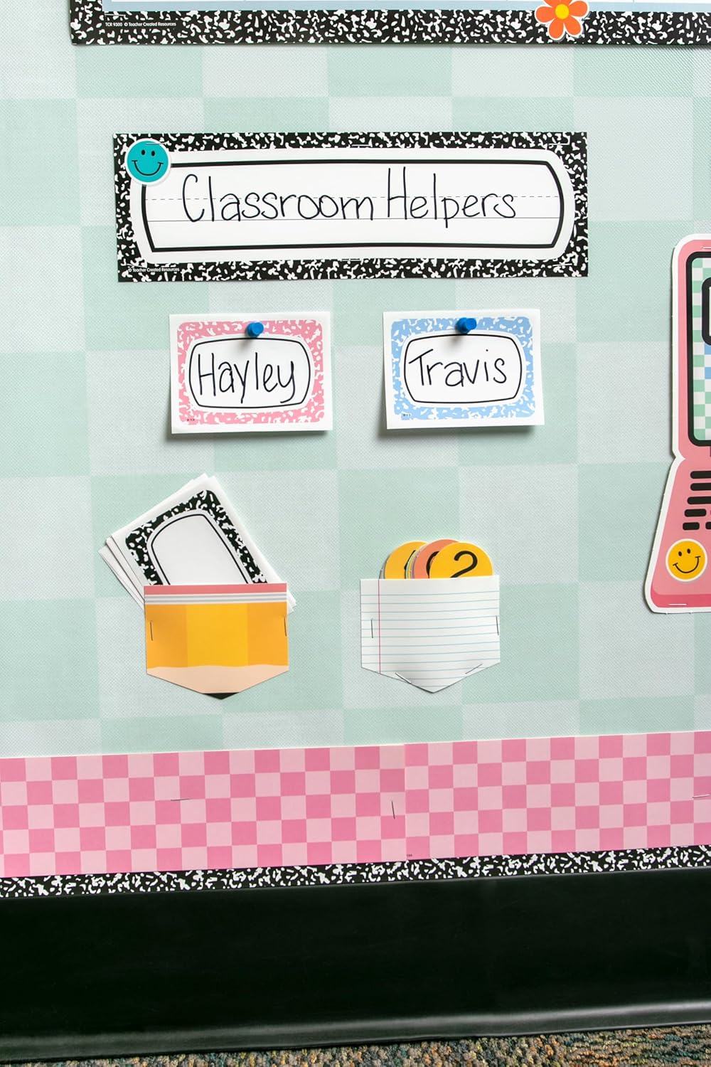 Teacher Created Resources Cool for School Composition Flat Name Plates (TCR9319)