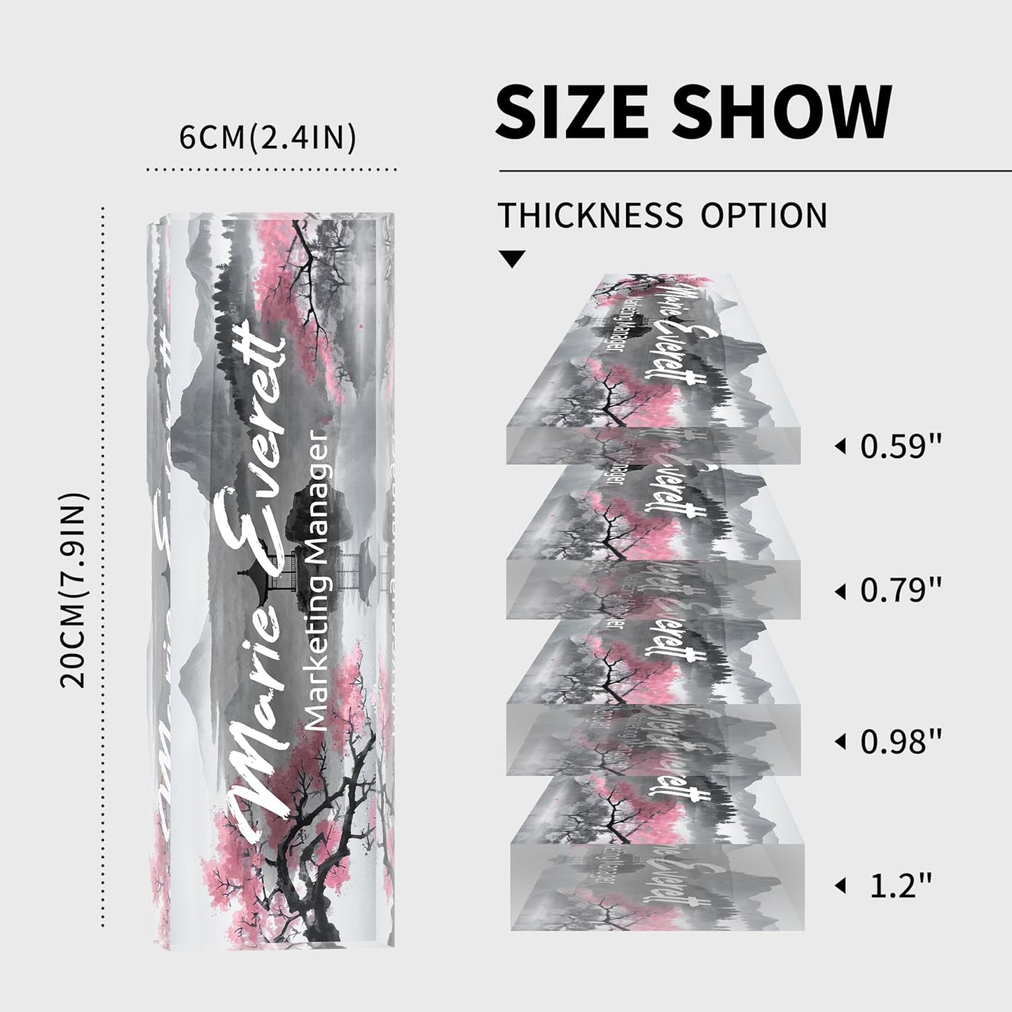 Custom Name Plate for Desk | Personalized Desk Name Plate | Personalized Boss Employee Appreciation Gifts | Acrylic Name Plate Office Desk Accessories