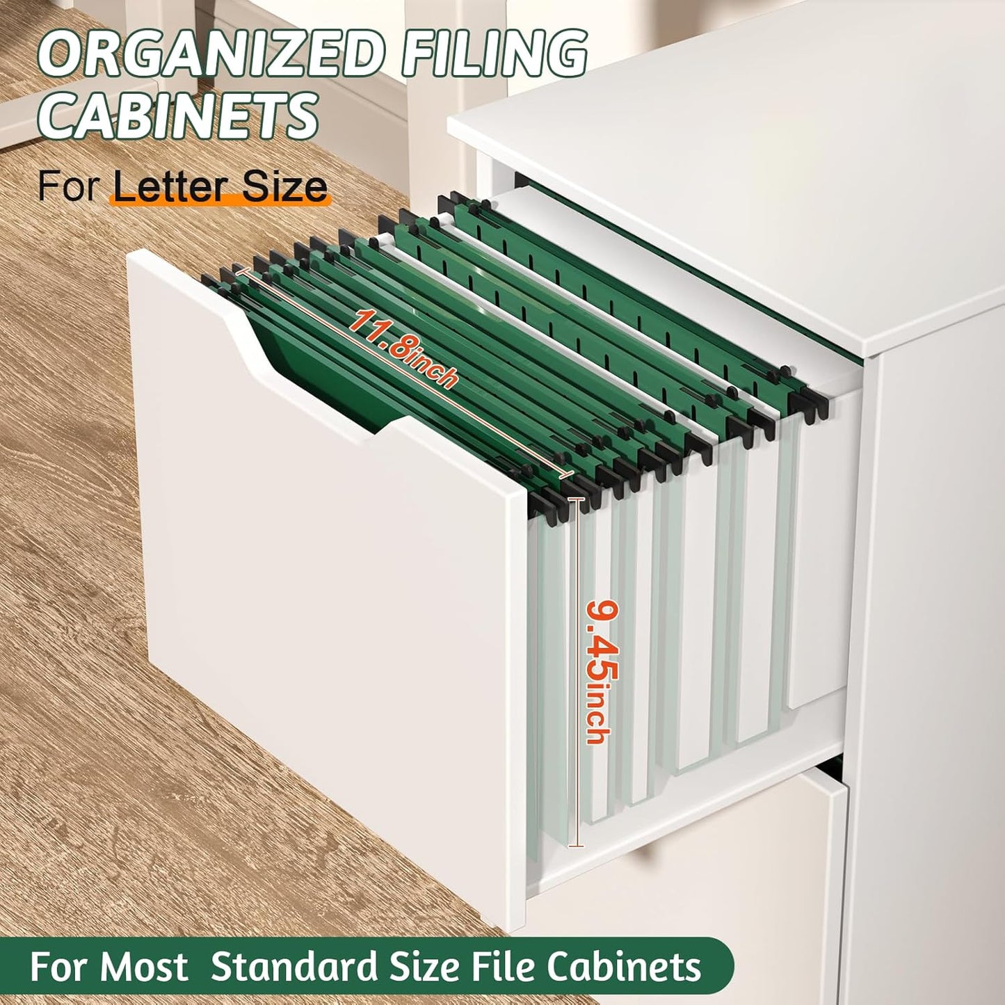 Plastic Hanging File Folder Letter Size,12 Pack Reinforced Heavy Duty Hanging Folders,Sturdy File Cabinet Folders,Green Hanging File Folders with Tabs,Hanging Folders for Filing Cabinet