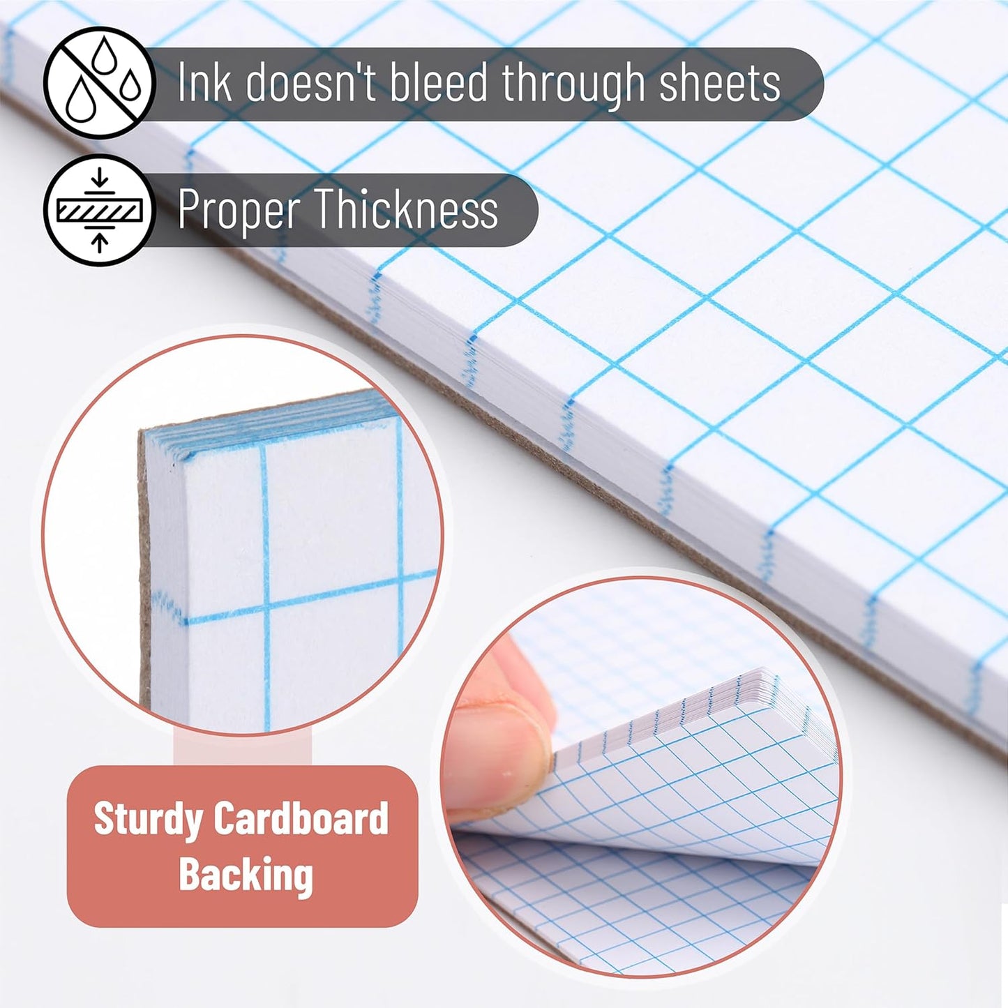 Mr. Pen- Graph Paper, 2 Pack of 22 Sheets, 17"x11", 5x5 (5 Squares per inch), Graphing Paper