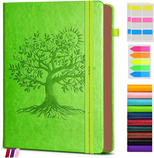 Vintage Leather Journal with 300 Numbered Pages,A4 Lined Journal for Men Women,Daily Journals for Writing,College Ruled Notebook for Work,School,Note taking,Travel Diary,Large (8.5" X 11.3")