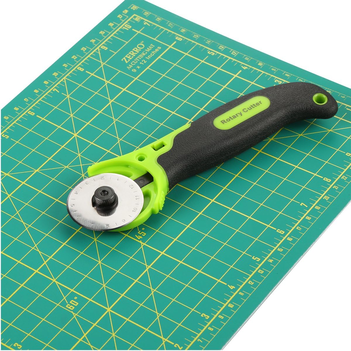 ZERRO Cutting Mat, Self Healing Rotary Cutting Mat 12" x 9" Professional Double-Sided Thick Non-Slip Mat for Quilting Sewing Crafts Art Projects (A4)