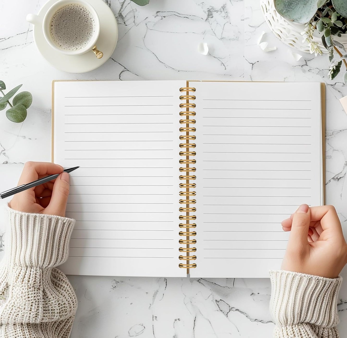 Highland Cow Notebook Journal - 5.5×8.3 Floral Spiral Journal Notebook, Highland Cow Gifts, Cow Gifts for Cow Lovers, Cow Gifts for Women, 164 Pages