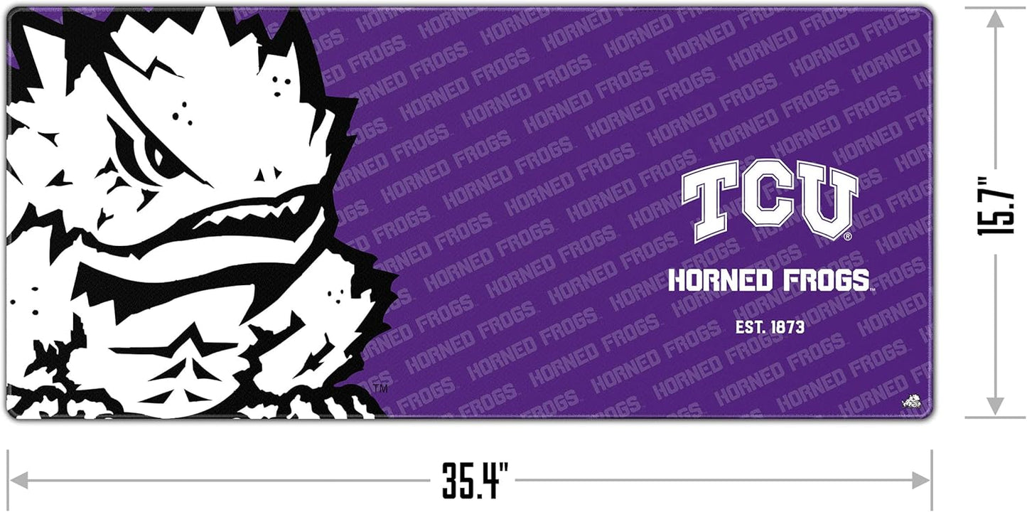 YouTheFan NCAA TCU Horned Frogs Logo Series Desk Pad