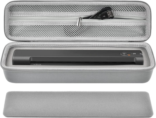ALKOO Case Compatible with Epson Workforce ES-50/ ES-60W/ ES-55R/ ES-65WR/ DS-30/ DS-70/ DS-80W Portable Sheet-Fed Document Scanner, Storage for Epson Scanner for PC and Mac- Grey (Box Only)