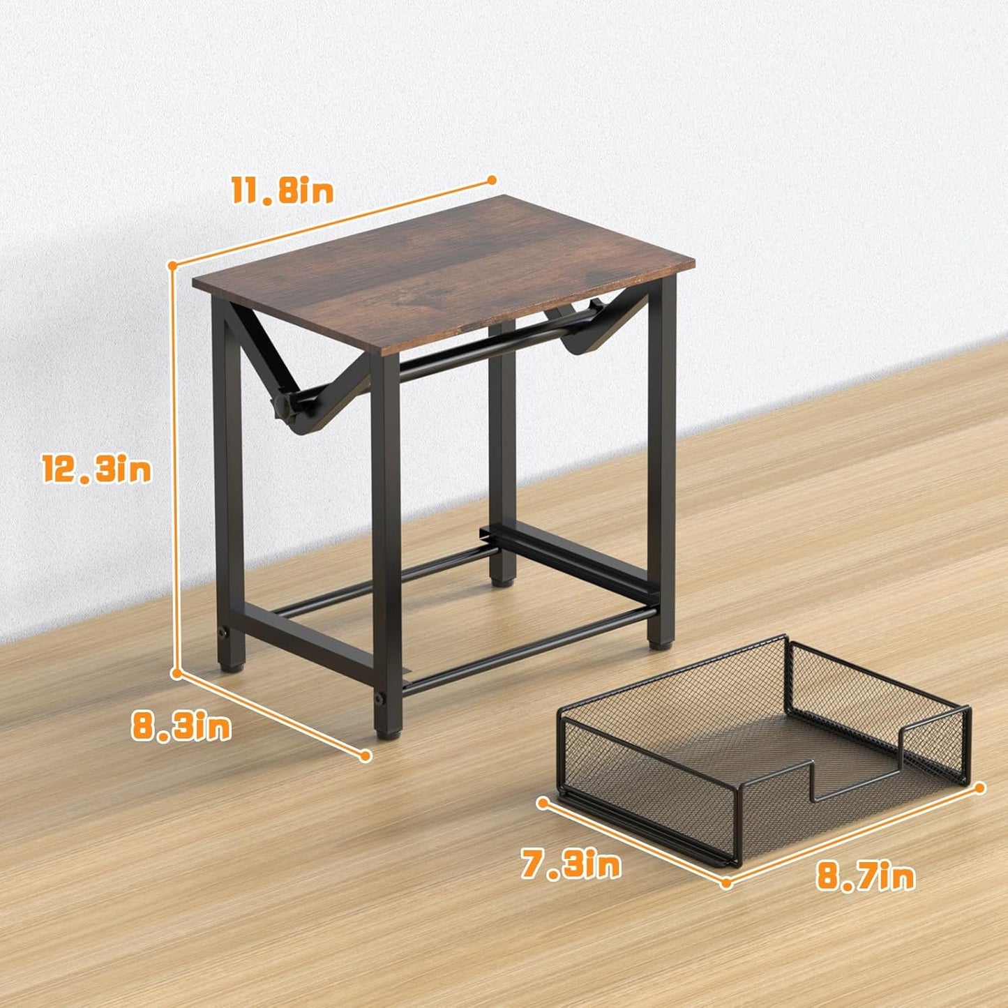 Label Holder for Rolls and Fan-Fold Labels, Thermal Sticker Holder for Desktop Thermal Printer, Shipping Label Stand Desktop Label Printer Accessory Supplies for Home, Office, Small Business