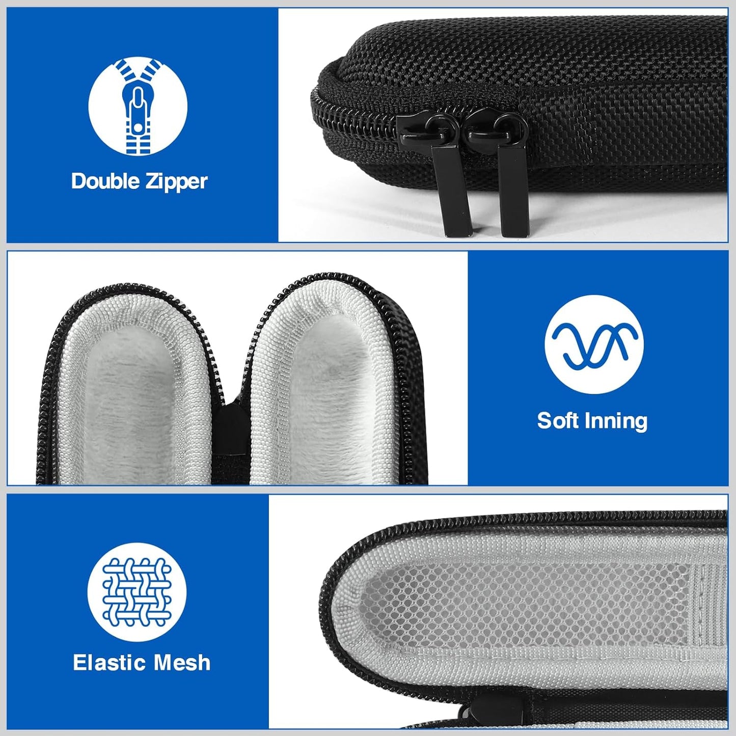 DINOSTRIKE Pointer Clicker for Presentation with Case, Air Mouse Wireless Presenter Remote Control Powerpoint Clicker Storage Organizer Proective Bag