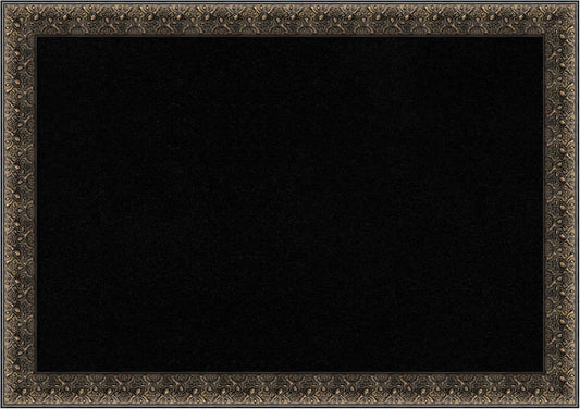 Amanti Art Black Cork Board for Wall, 29x41 Vision Board with Black Wood Frame, Large Corkboard Office Decor for Home Organization, Traditional Corkboard Pinboard to Display Items for Home