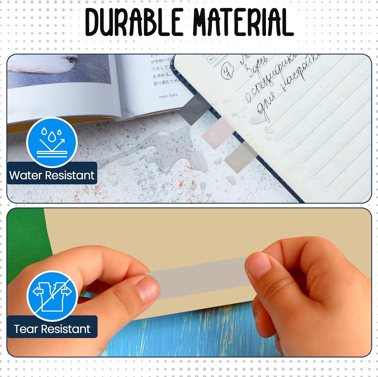 Essex Wares - 300 Pieces - Transparent Sticky Notes Tabs with Case - 5 Morandi Colors - 3 Cases - 1.8" x 0.4" - 60 Pieces Each Color - Pop Up Index Tabs - Book Flags for Annotating - Book Sticky Tabs