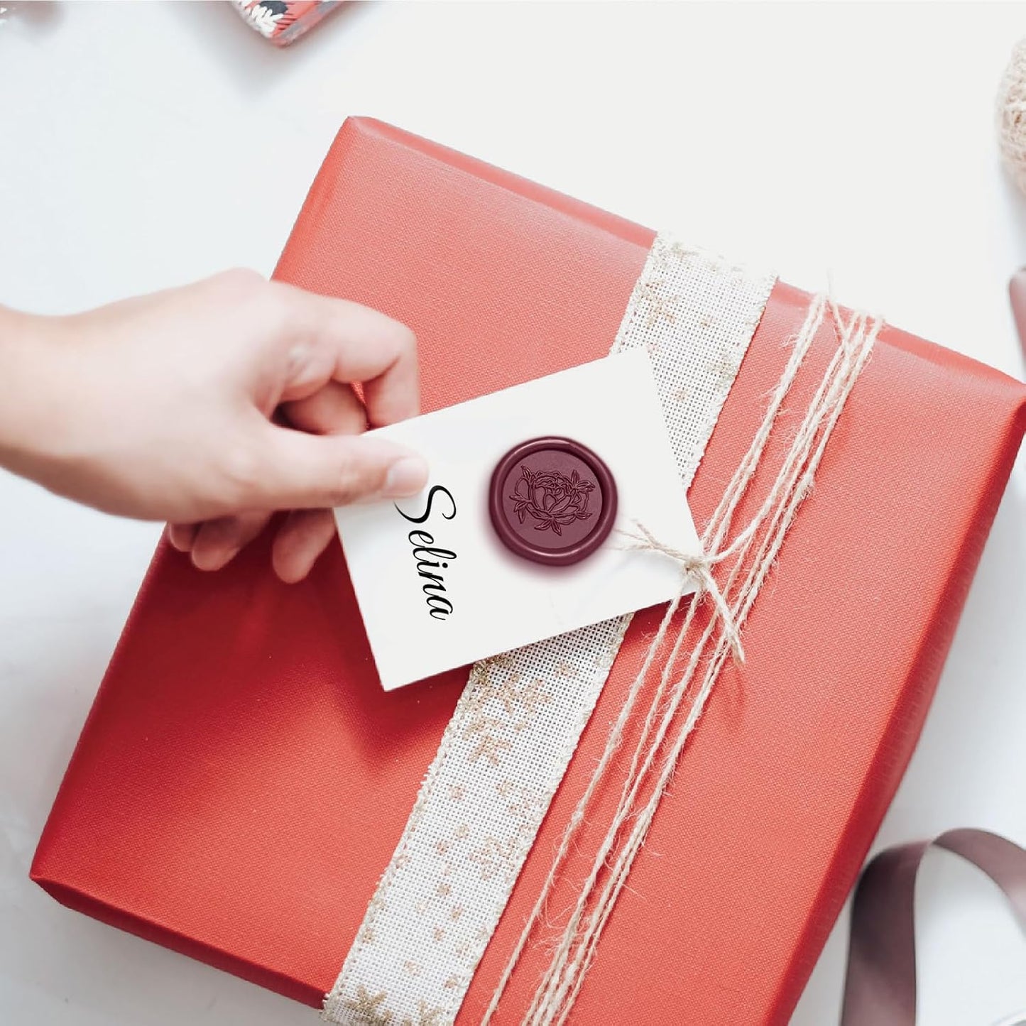 UNIQOOO Jewel Tone Ruby Marsala Red Glue Gun Sealing Wax Sticks for Wax Seal Stamp - Great for Wedding Invitations, Cards Envelopes, Snail Mails, Wine Packages, Christmas Gift Ideas, Pack of 8