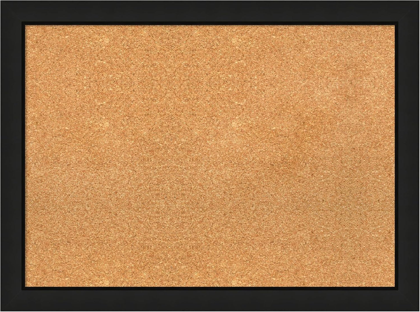 Amanti Art Natural Cork Board for Wall, 23x31 Vision Board with Black Wood Frame, Medium Corkboard Office Decor for Home Organization, Casual Corkboard Pinboard to display items for home organization