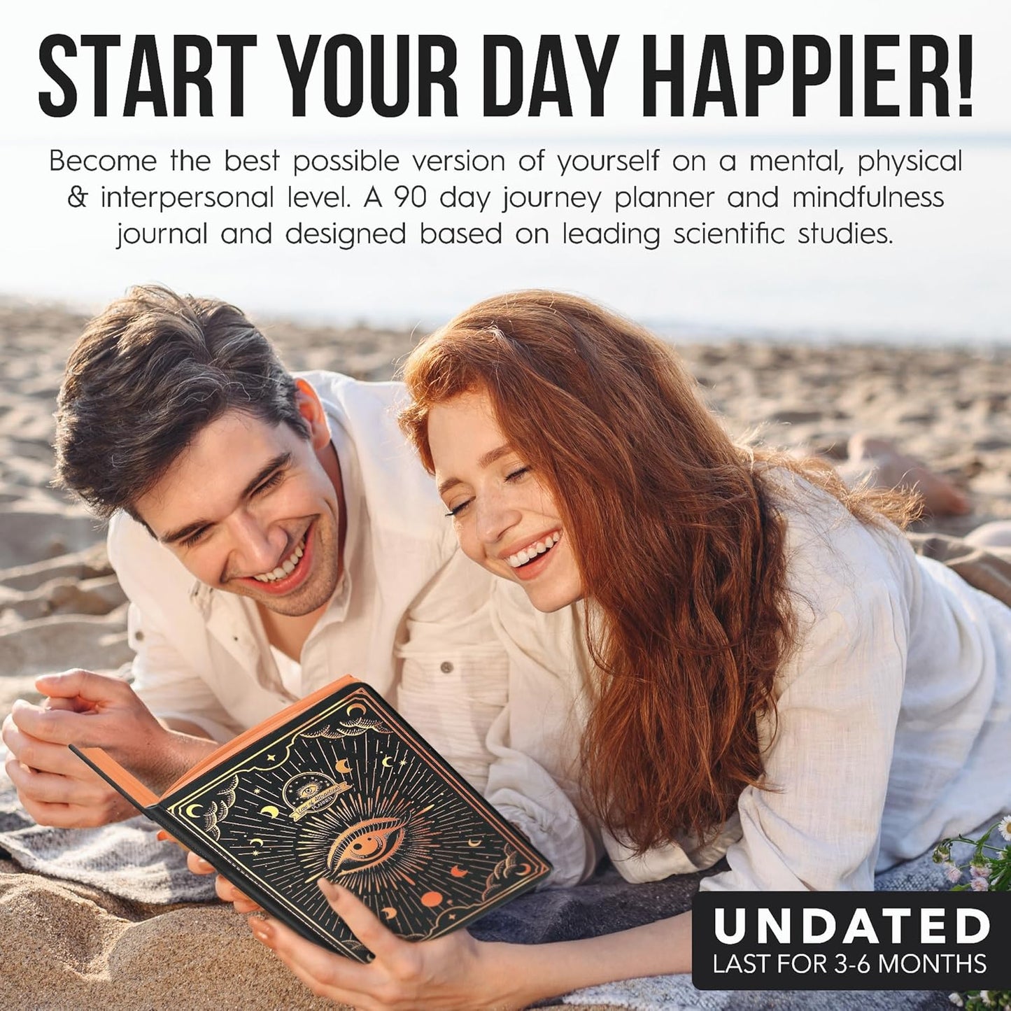 Law of Attraction Life & Goal Planner - A 90 Day Journey Creating Your Dream Life - Personal Gratitude Journal, Week Success Planner, Vision Board & Organizer + Planner Stickers, Undated