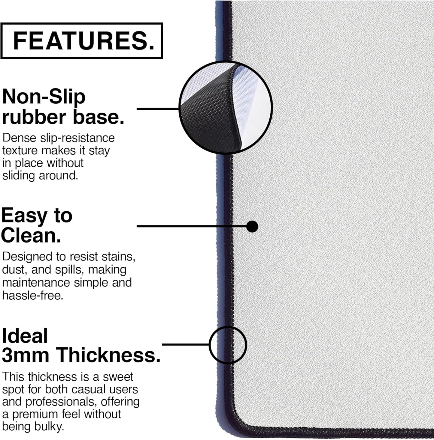 MPCO. Dark Fantasy Large Gaming Desk Pad - 36" x 17" Aeroglyde Fabric The Frost King’s Castle Desk Mats - Non-slip, Washable, Smooth Glide for Precision Gaming & Work