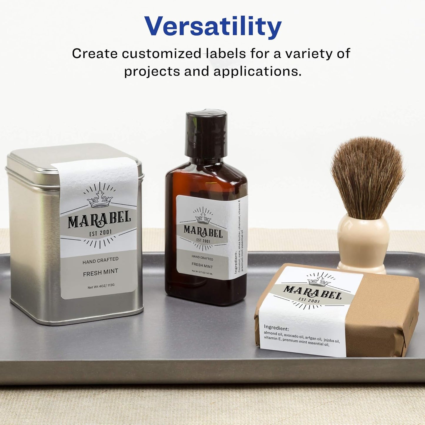 Avery Matte White Rectangle Labels, Sure Feed Technology, 2" x 4", 500 Matte White Printable Labels