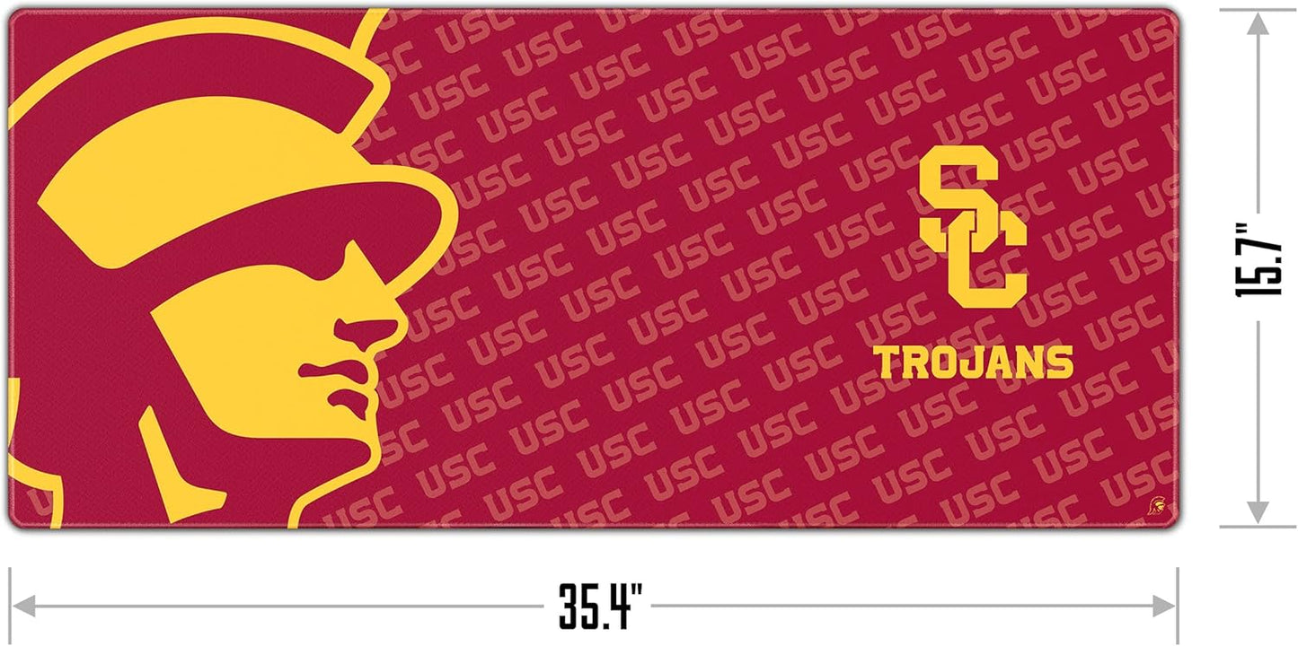 YouTheFan NCAA USC Trojans Logo Series Desk Pad