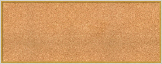 Amanti Art Natural Cork Board for Wall, 21x53 Vision Board with White Frame, Oversize Corkboard Office Decor for Home Organization, Modern Corkboard Pinboard to Display Items for Home Organization in