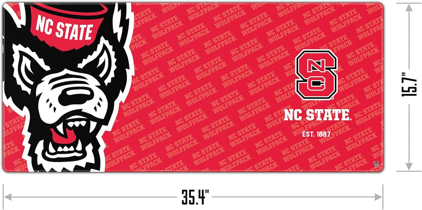 YouTheFan NCAA NC State Wolfpack Logo Series Desk Pad