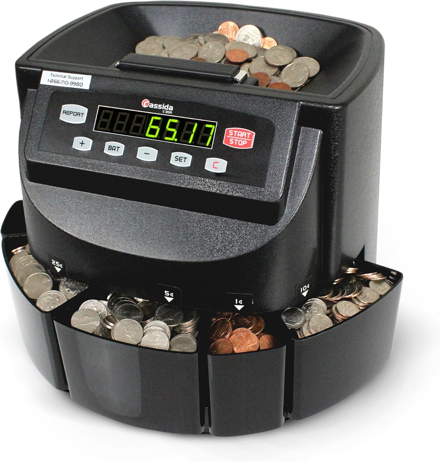 Cassida C200 Coin Sorter, Counter and Roller