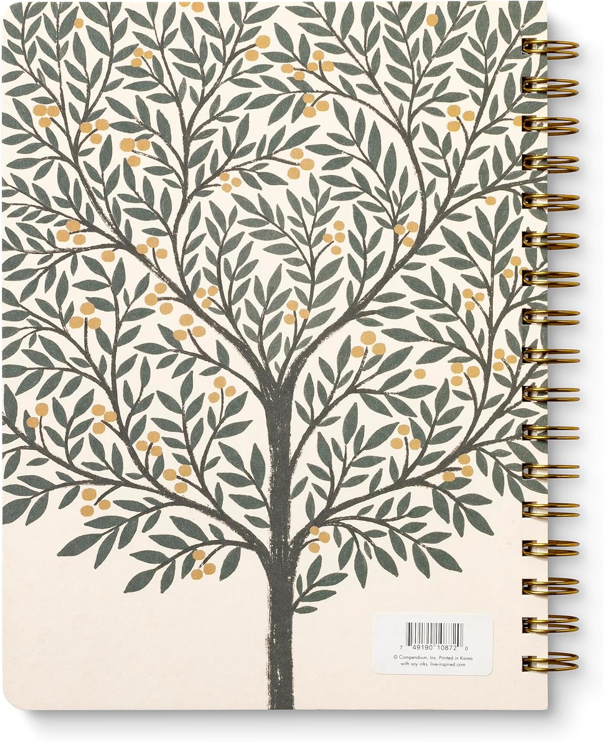 Compendium Spiral Notebook – Good Things Are Always Beginning – A Designer Spiral Notebook with 192 Lined Pages, College Ruled, 7.0”W x 9.25”H