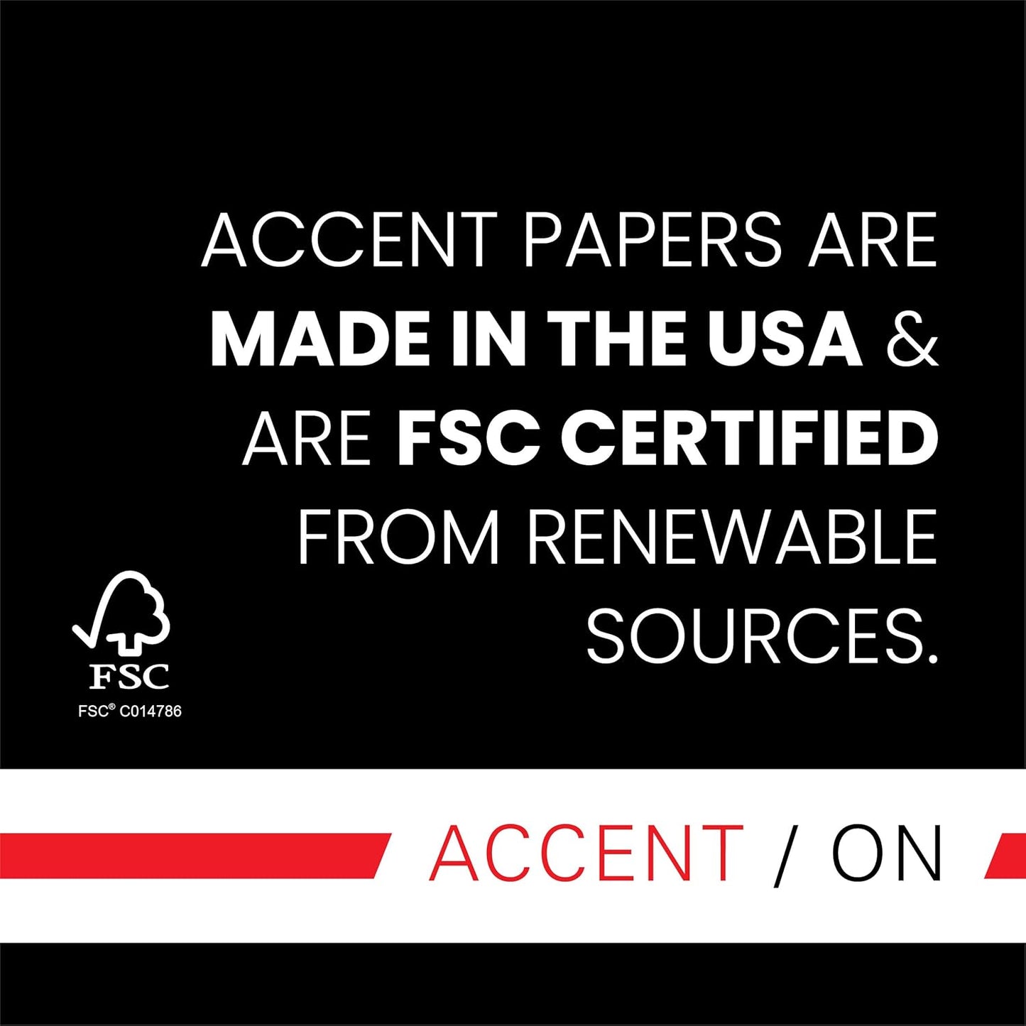 Accent Opaque White Printer Paper, 12” x 18” 40lb Copy Paper – 1,250 Sheets (5 Reams) – Premium Computer Paper with Super Smooth Finish, 97 Bright, 148gsm – Ideal for Ink Heavy Printing – 189026C