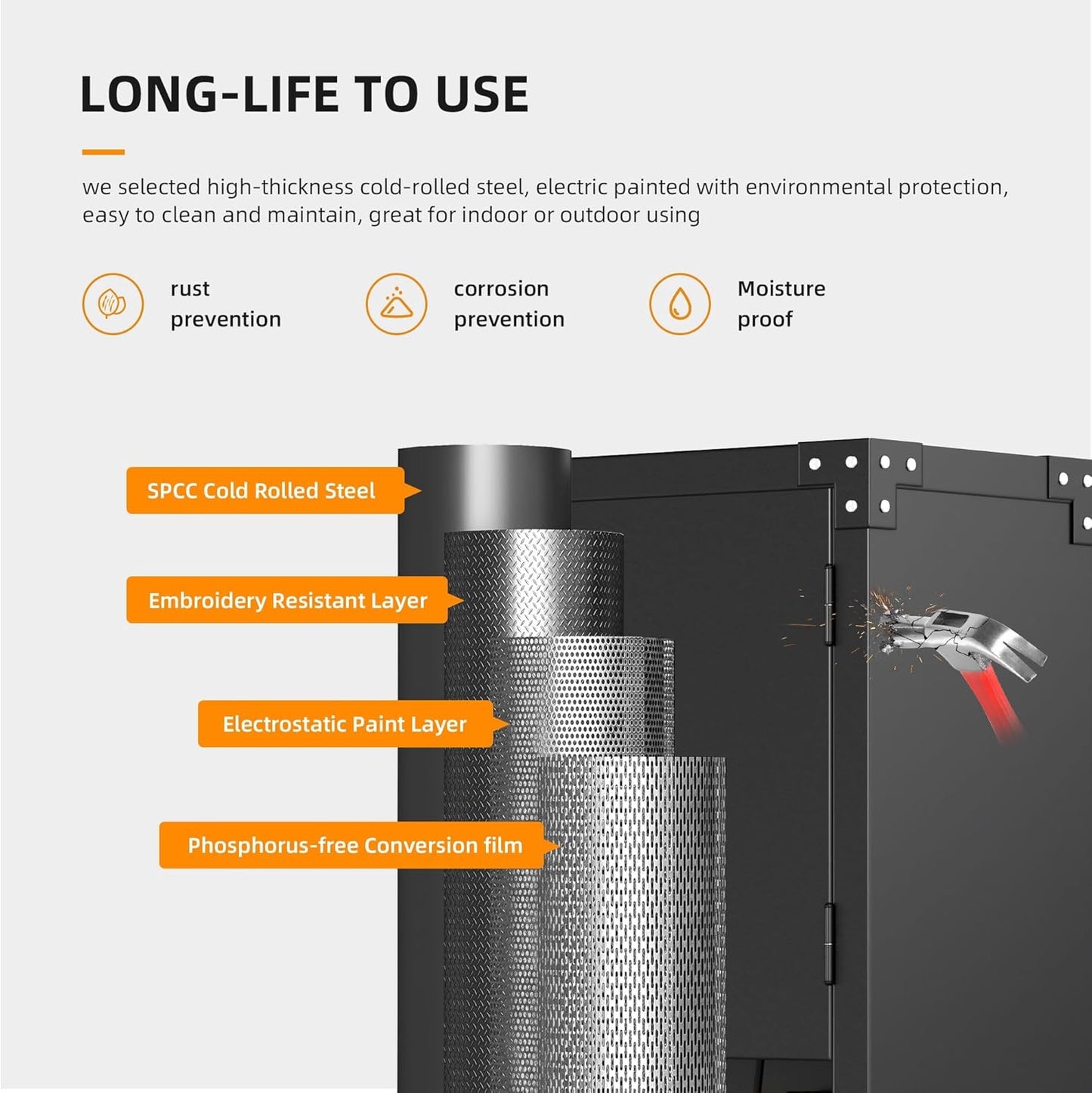 INTERGREAT Metal Wall Cabinet, Wall Cabinets with Lockable Doors and Adjustable Shelves,20" H Cabinets Storage for Garage, Warehouse, Bathroom, Kitchen(Black)