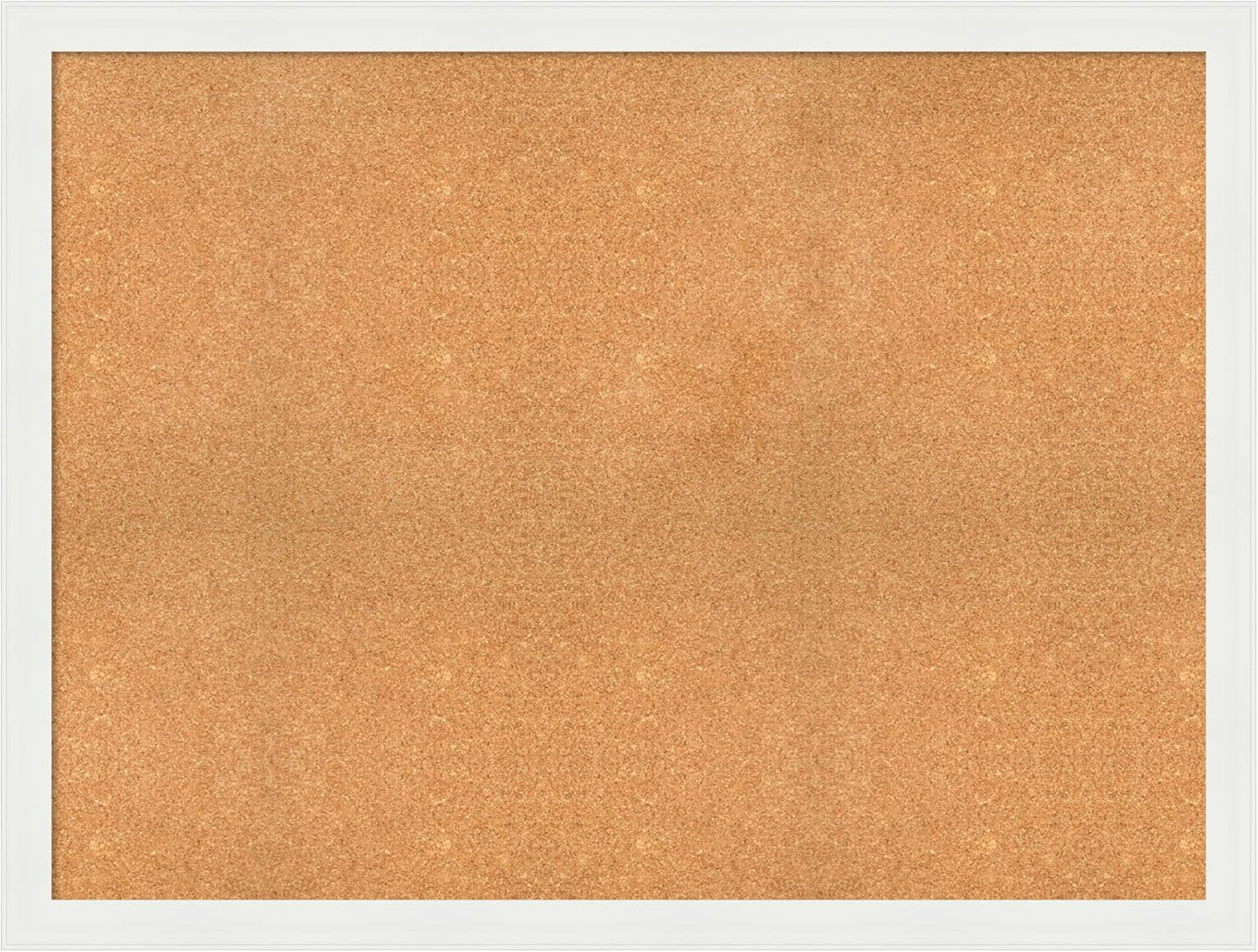 Amanti Art Natural Cork Board for Wall, 37x49 Vision Board with White Frame, Oversize Corkboard Office Decor for Home Organization, Casual Corkboard Pinboard to Display Items for Home Organization in