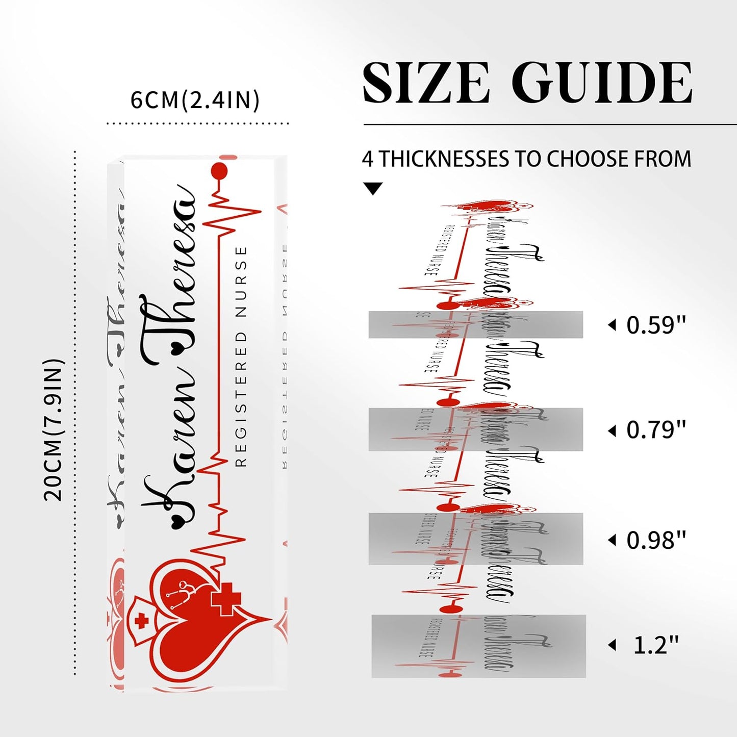 Custom Office Name Plate, Personalized Gifts for Women & Men, Appreciation Gifts for Employees, Boss, Teacher - Office Desk Accessory