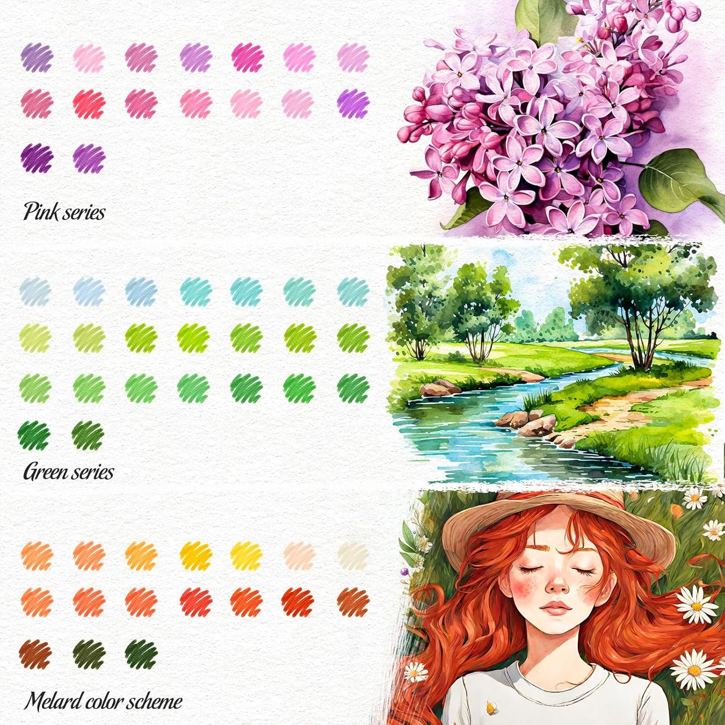 Soucolor Gifts for Women, Gift Baskets for Women Adult, 150 Colors Dual Tip Brush Markers for DIY Journal Kit Coloring Drawing Sketching, Sister Gifts Sets Box for Kids Teens Girls Gift